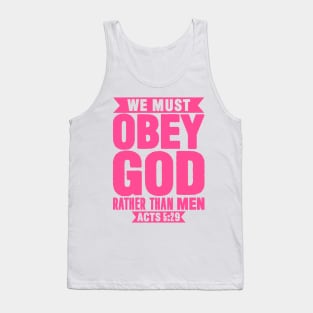 Acts 5:29 Tank Top